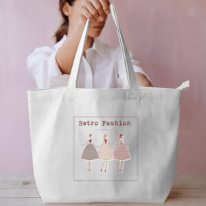 Retro Fashion Everyday Large Tote Bag